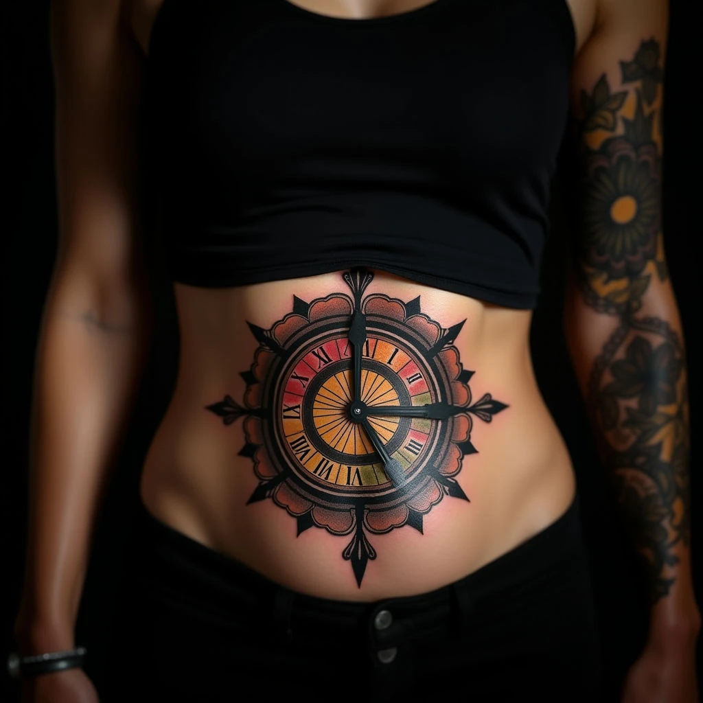Mesmerizing Mandala Clock Tattoos: Ideas & Inspiration