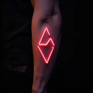 Neon Geometric Arm Tattoos for Guys - Meaningful Designs