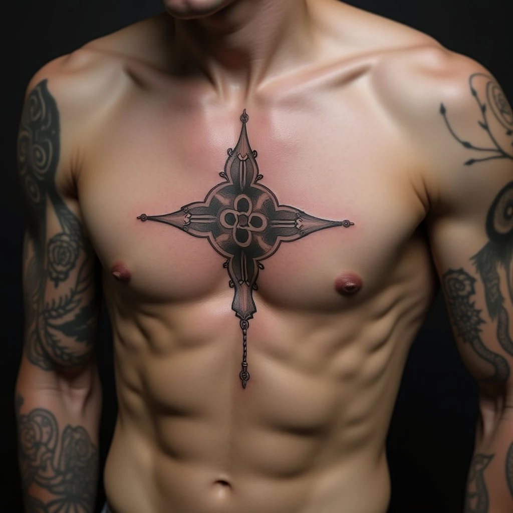 Small Ornamental Ribcage Tattoos: Easy & Elegant Designs