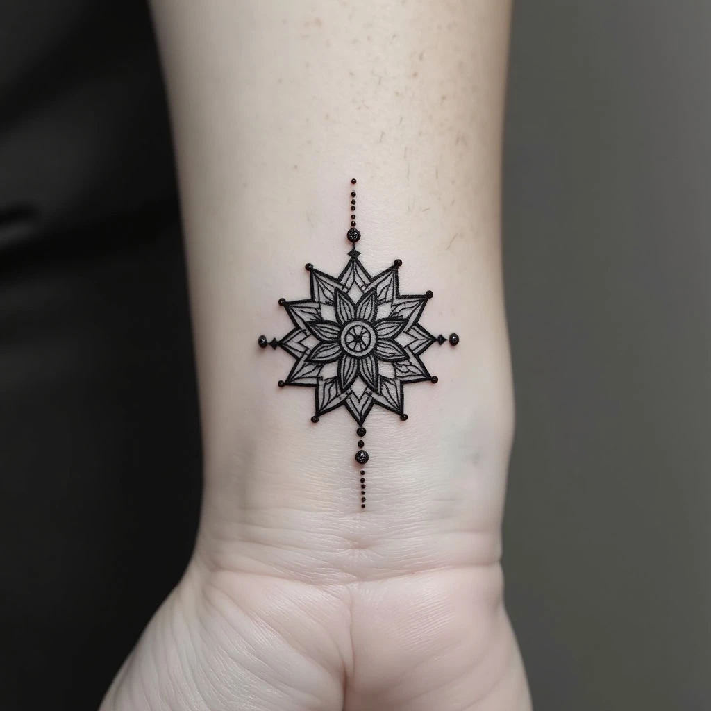 Small Geometric Pattern Tattoo: Islamic Art & Meaning