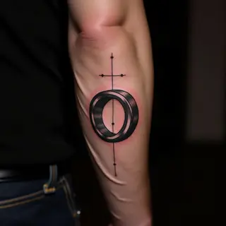 Bold Forearm Ring Tattoos for Men | New School Designs
