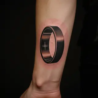 Geometric Ring Tattoos for Men: Bold New School Designs