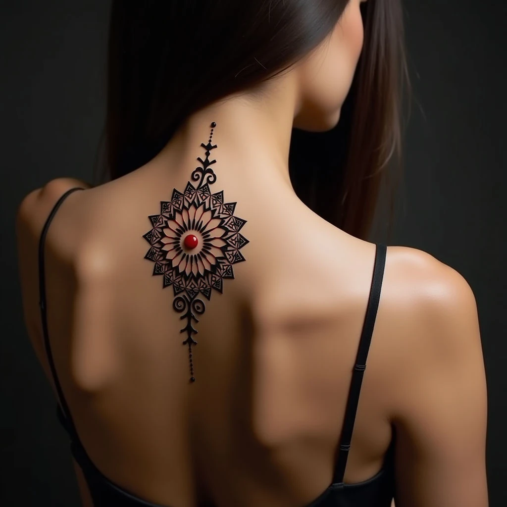 Delicate Back Calligraphy Tattoos: Simple & Beautiful Designs