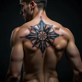 Small Geometric Back Tattoos for Men: Your First Ink!