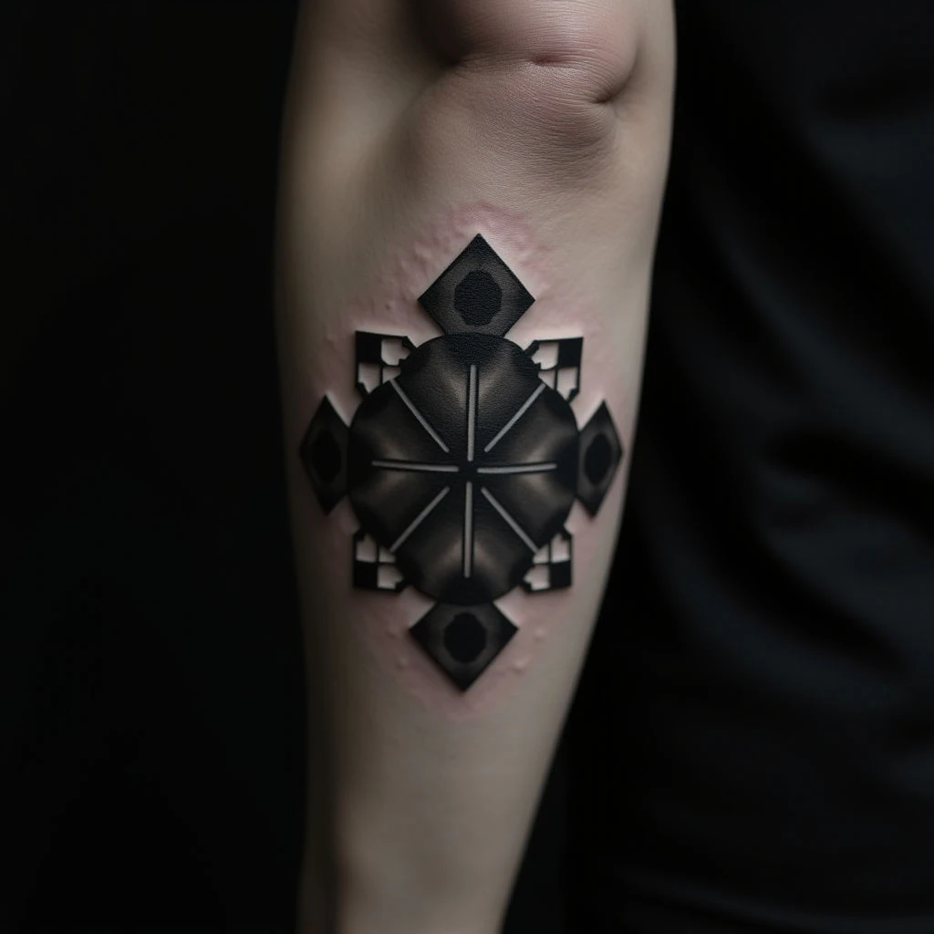 Small Geometric Arm Tattoos: Traditional Designs