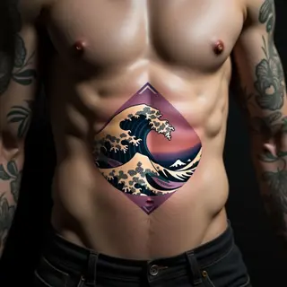 Geometric Wave Tattoos: Meaning and Design Inspiration