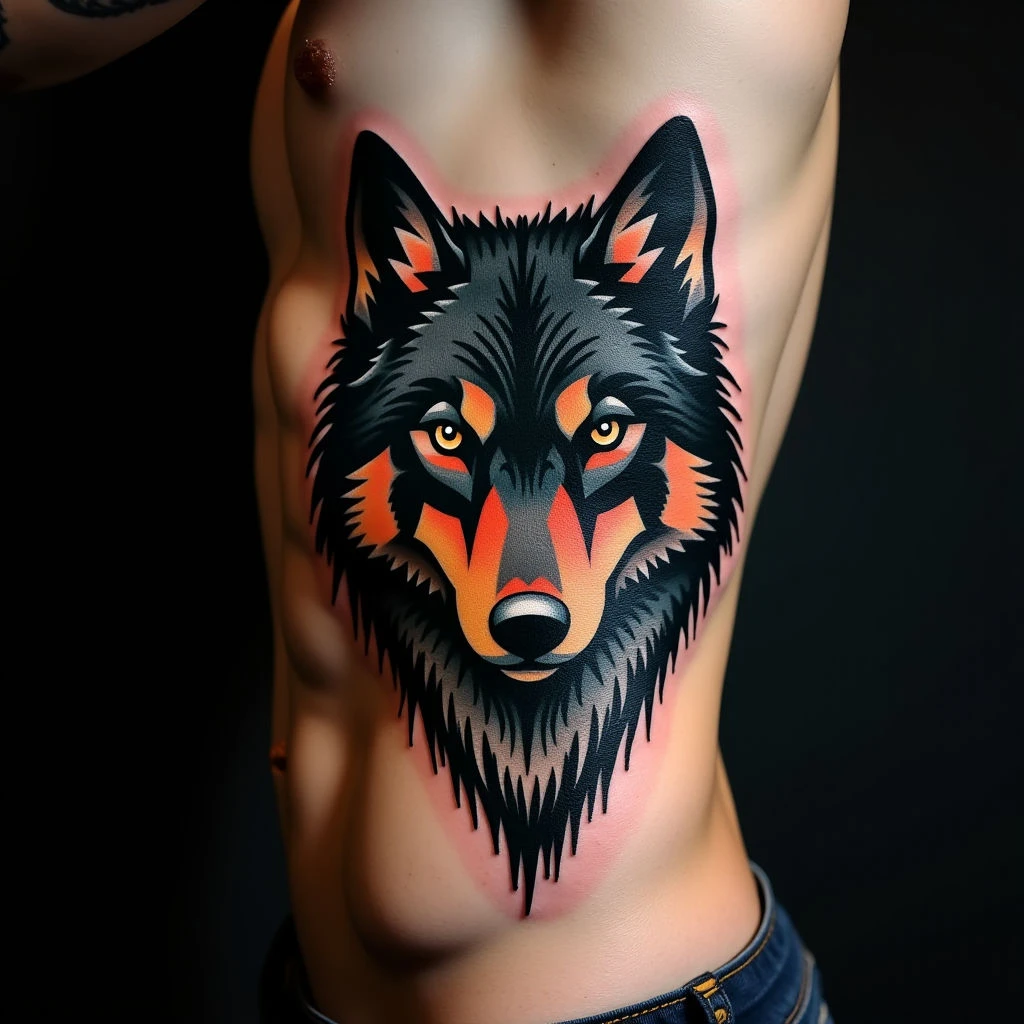 Geometric Wolf Tattoo for Guys: Meaning & Design Ideas