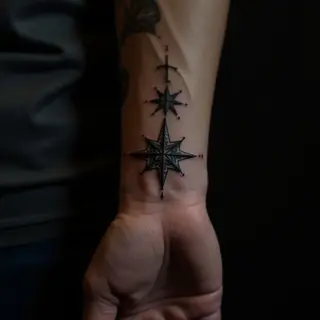 Unique Geometric Wrist Tattoos for a Deceased Brother