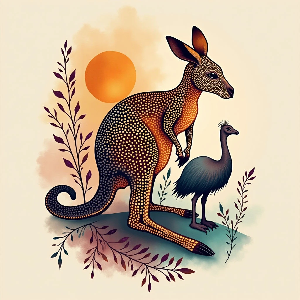 Dreamtime Whispers: Girly Sleeve Tattoos Inspired by Australian Lore