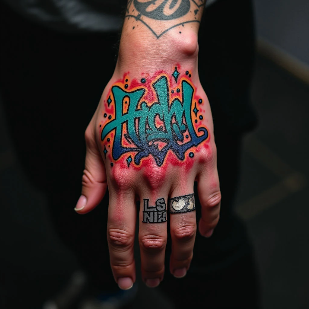 Good Hand Tattoo Ideas For Men - Street Art Style