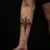 Gothic Line Tattoo on Knee: Meaning & Design Ideas