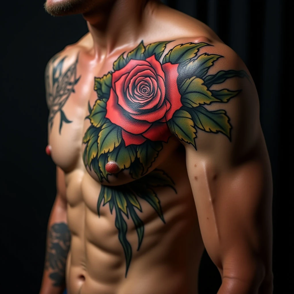 Gothic Father & Son Ribcage Tattoo: A Meaningful First Ink