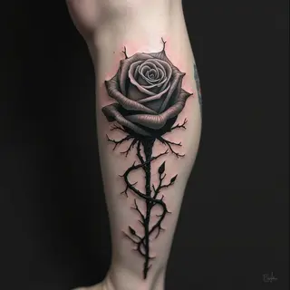 Half Leg Tattoo Ideas: Gothic Visions & Dark Beauty