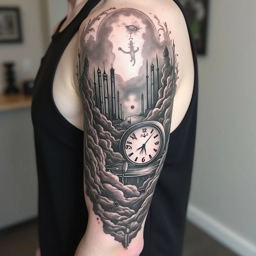 Half Sleeve Tattoo Ideas for Men: A Dreamscape of Ink