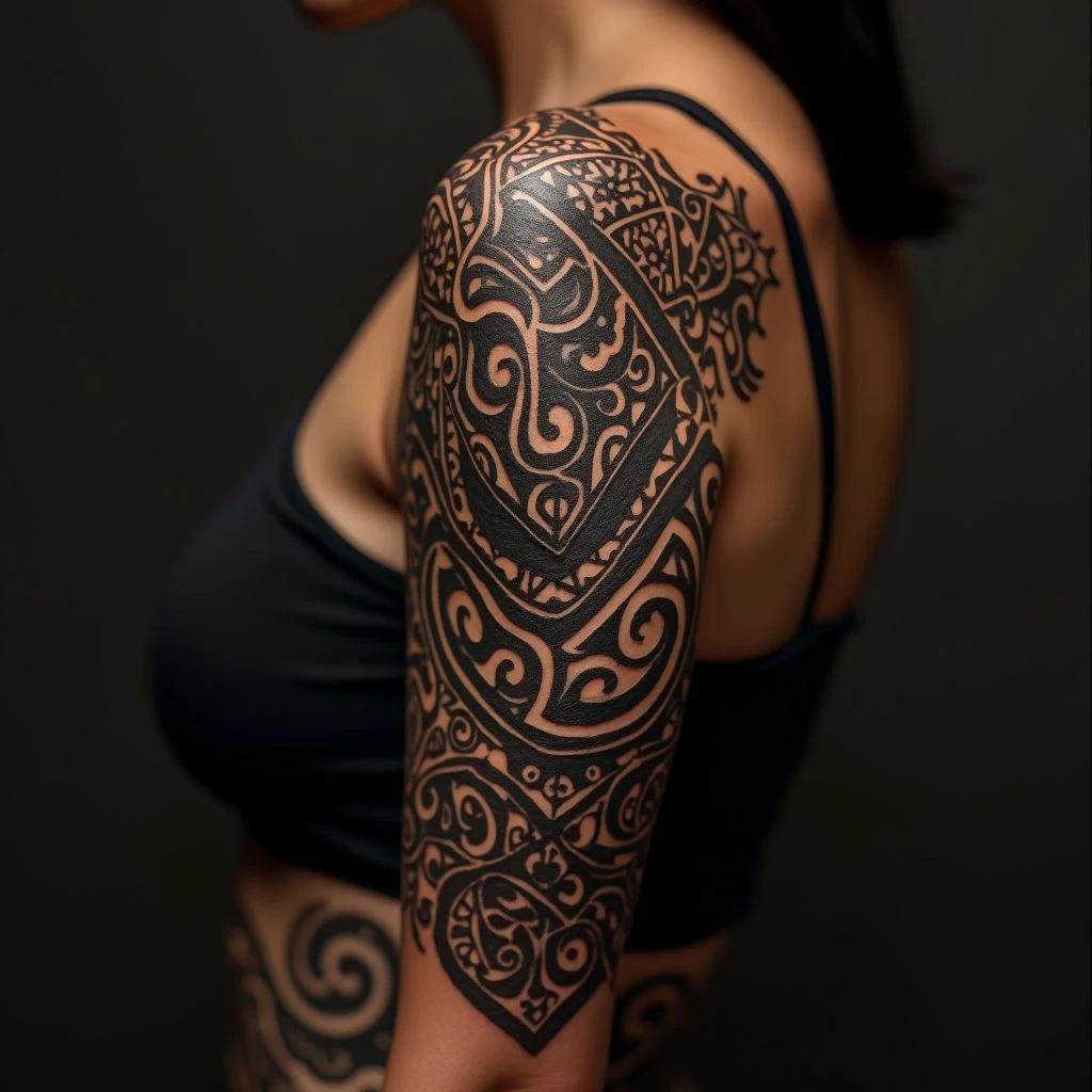 Half Sleeve Tattoo Ideas for Women: A Tribal Guide to Strength & Heritage