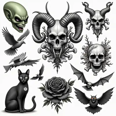 Gothic Halloween Flash: A Collection of Dark Motifs