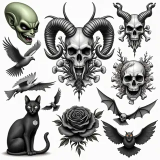 Gothic Halloween Flash: A Collection of Dark Motifs