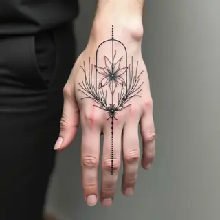 Hand Cover Tattoos for Men: Minimalist Approaches