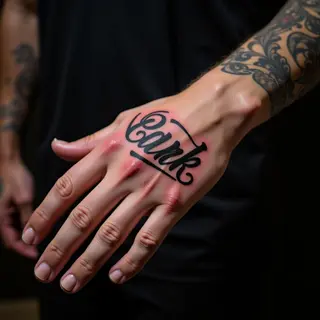 Delicate Hand Lettering Tattoos for Women