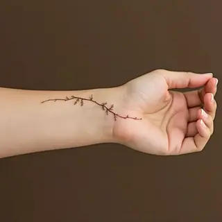 Henna Design on Hand: Minimalist Expression