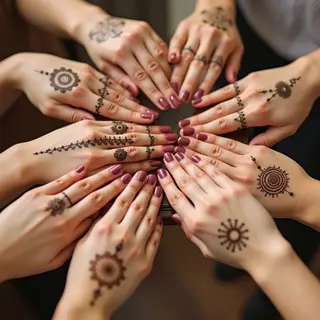 Easy Henna Finger Tattoo Designs