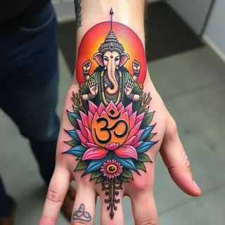 Hindu Tattoo Designs for Male Hand: A Spiritual Guide