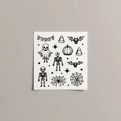 Tiny Spooky Tattoos: A Collection of Miniature Horrors
