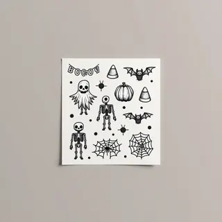 Tiny Spooky Tattoos: A Collection of Miniature Horrors