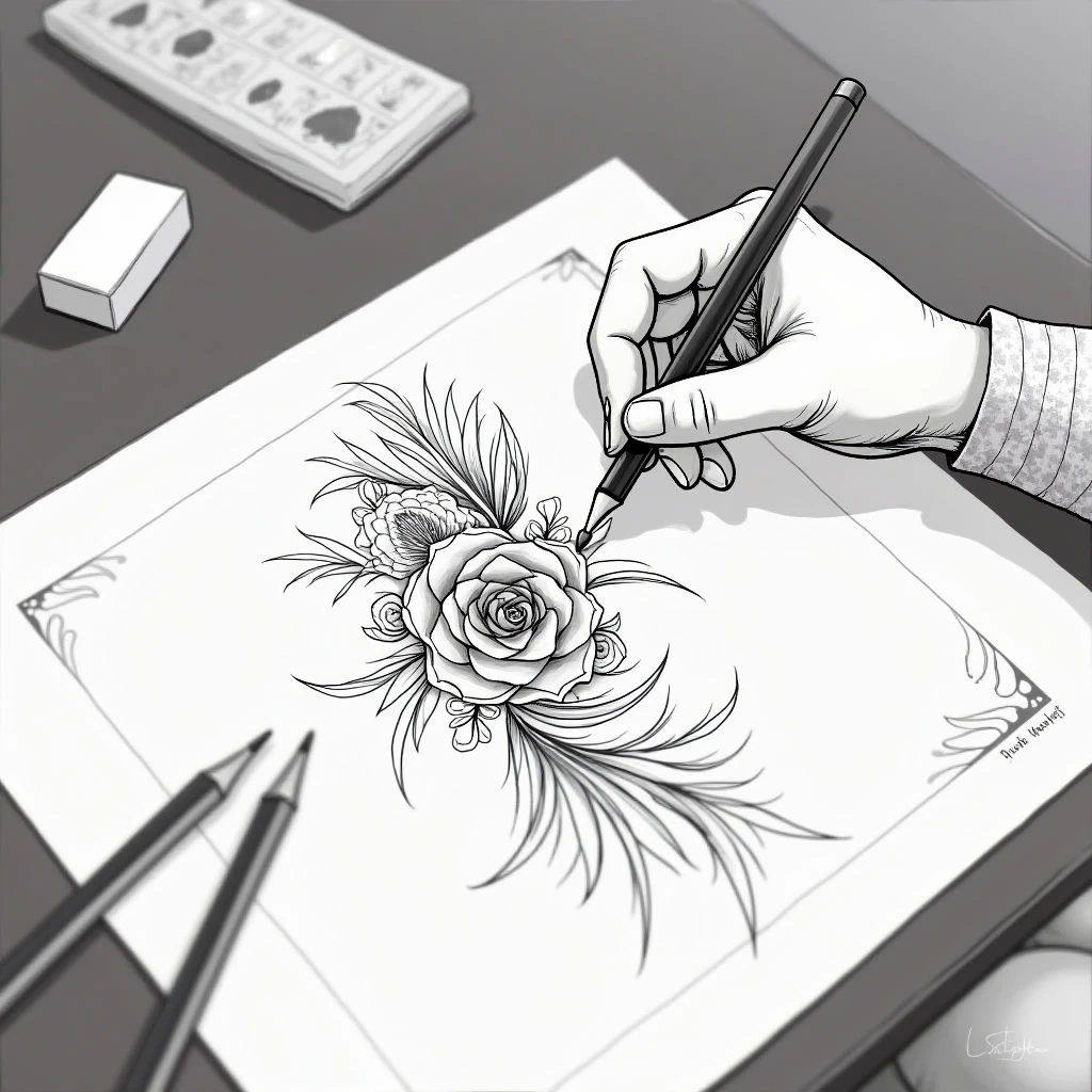 How to Draw Out a Tattoo Design: A Guide for Artists & Clients