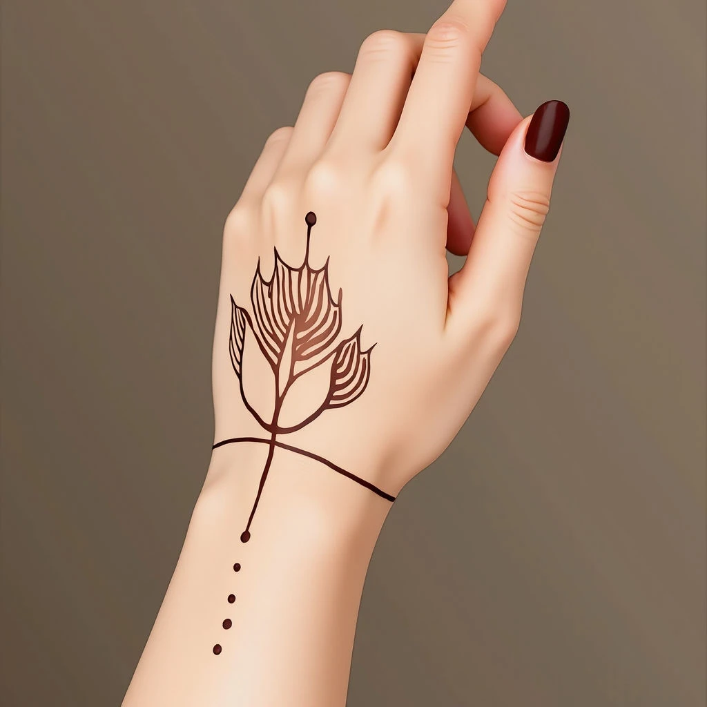 Minimalist Mehndi: Back Hand Designs