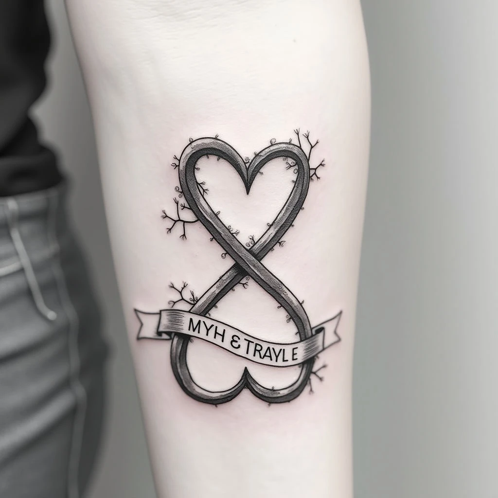 Infinity Sign Tattoo with Two Names: Design, Meaning & Placement Ideas