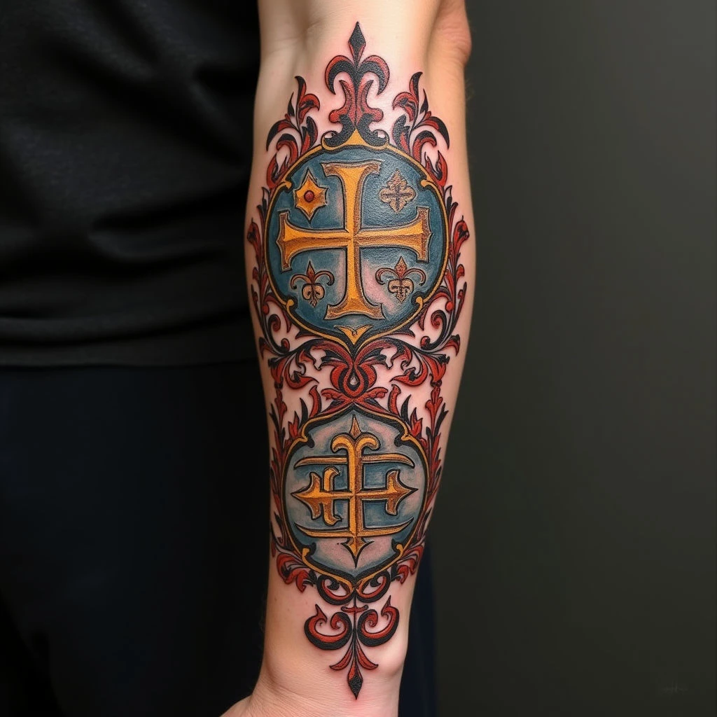 Inner Arm Tattoo Ideas for Men: A Medieval Perspective