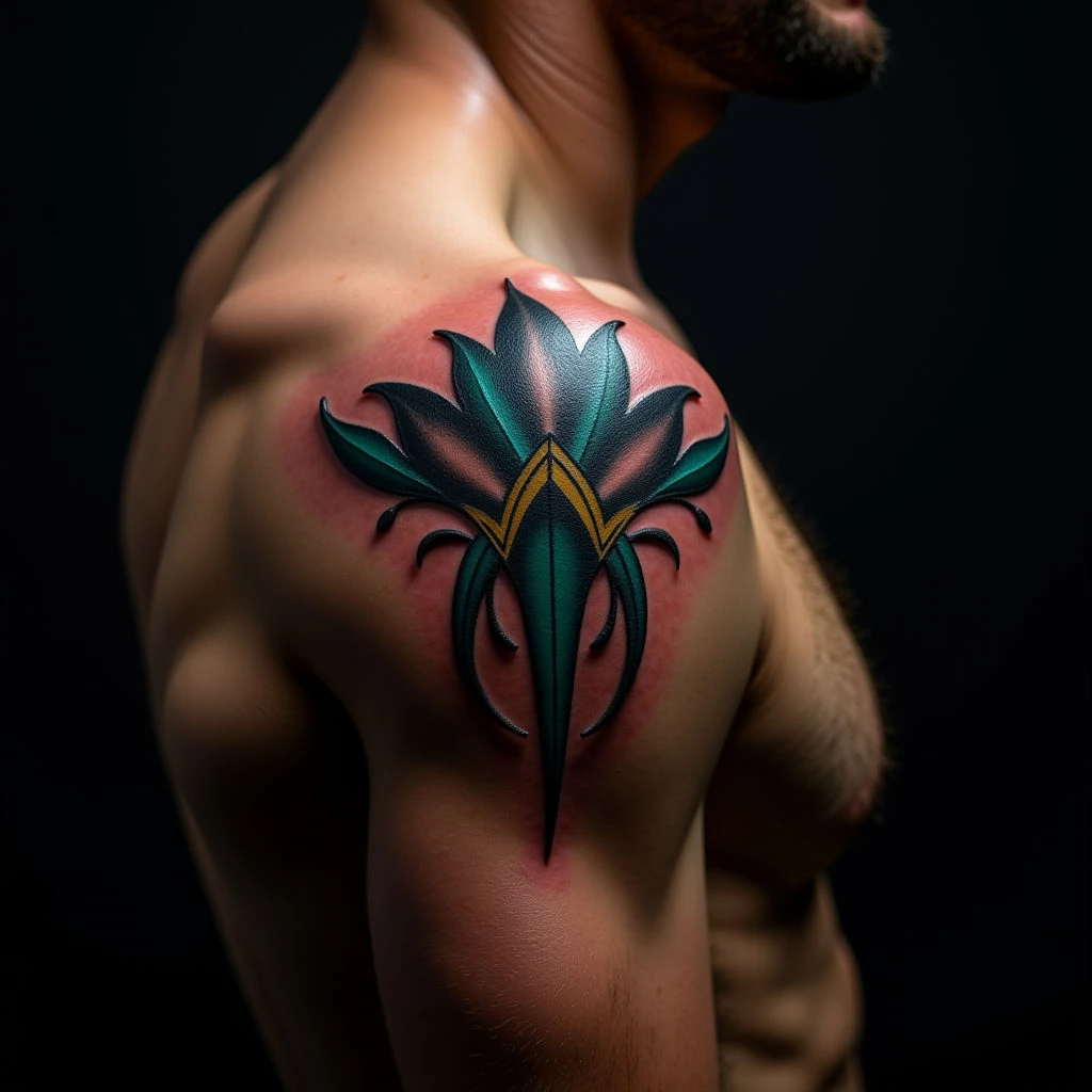 Inner Bicep Cover Up: Ornamental Tattoos for Men