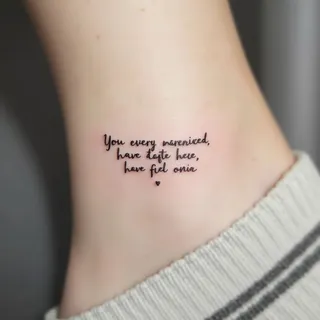 Inspirational Quotes Tattoo Designs: Delicate Art for a Meaningful Statement
