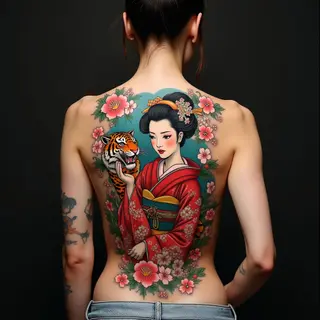 Full Back Japanese Irezumi Tattoo: A Masterpiece of Tradition