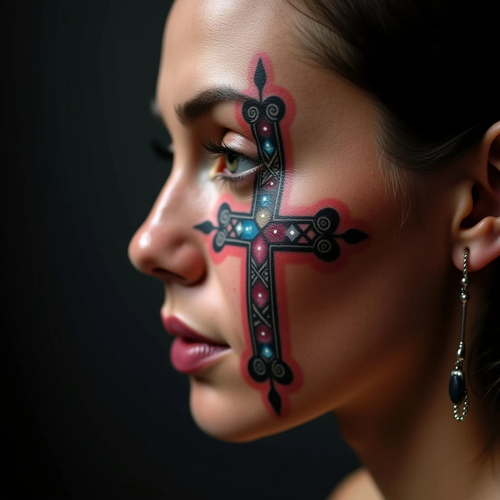 The Meaning Behind an Irish Celtic Cross Face Tattoo