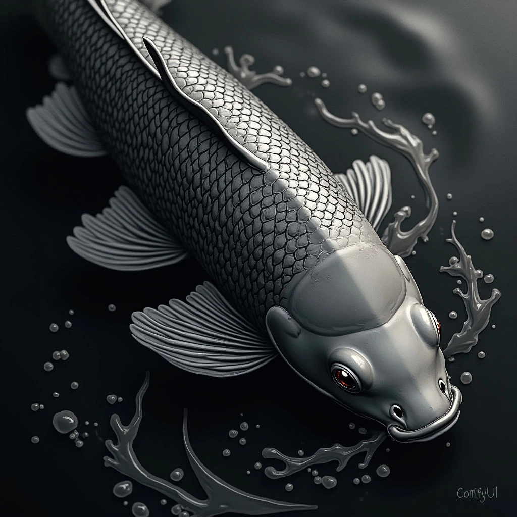 Japanese Black & Grey Koi Fish Tattoo Designs: Symbolism and Inspiration