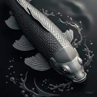 Japanese Black & Grey Koi Fish Tattoo Designs: Symbolism and Inspiration