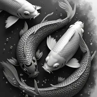 Japanese Black and Grey Koi Fish Tattoo Designs: Symbolism & Inspiration
