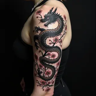 Embracing Shadows: Japanese Black Tattoo Designs & Meanings