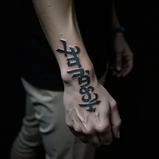 Japanese Name Tattoos for Men: Behind Ear Designs