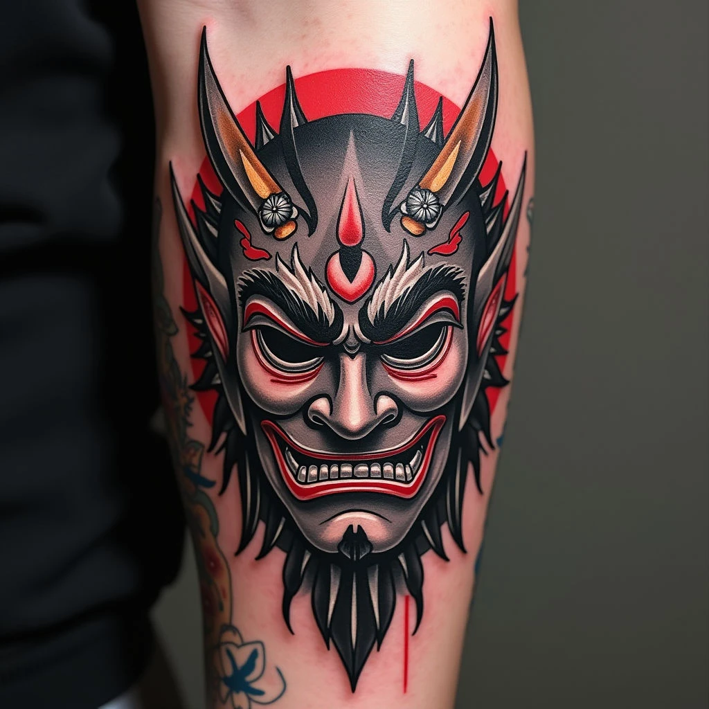 Unveiling the Meanings Behind Japanese Mask Tattoos