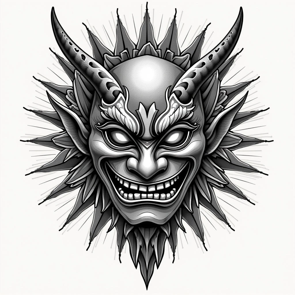 Unveiling the Symbolism of Japanese Mask Tattoos: Meaning & Cultural Significance