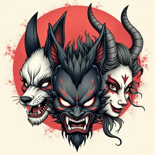 Japanese Mask Tattoo Meaning for Women: Unveiling Symbolism & Tradition