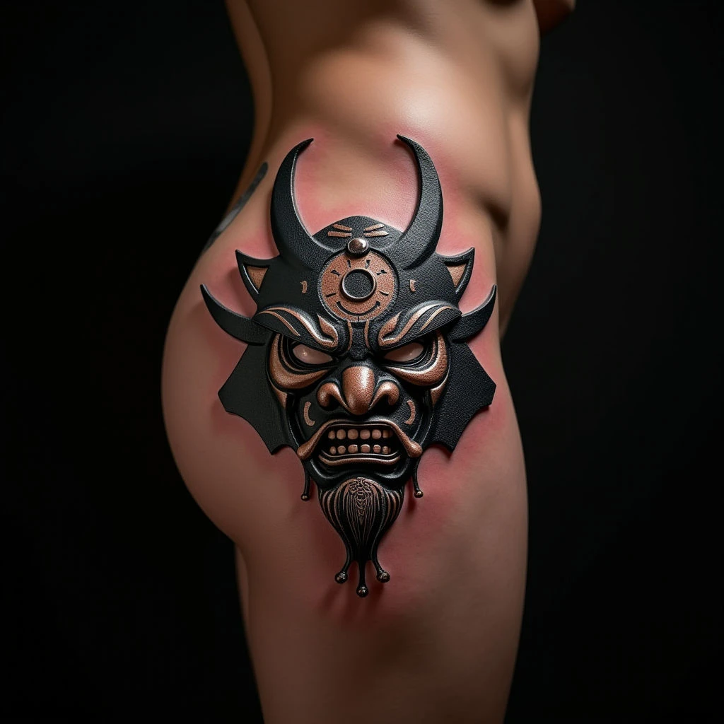 Unveiling the Power: Japanese Oni Mask Tattoo Meaning