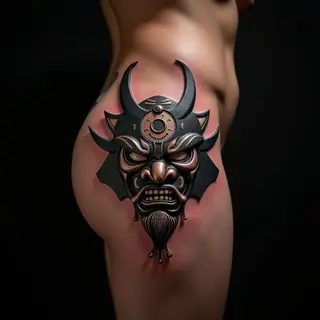 Unveiling the Power: Japanese Oni Mask Tattoo Meaning