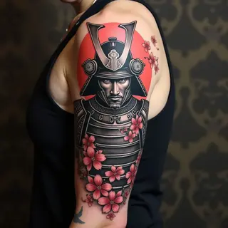 Dynamic Samurai Sleeve: A Japanese Traditional Masterpiece