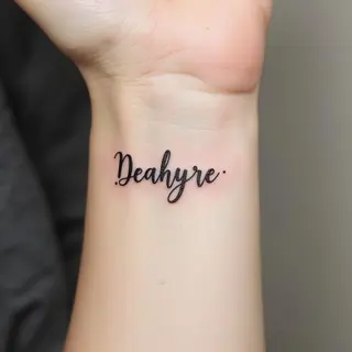 Tiny Treasures: Kid Name Tattoo Ideas for Moms