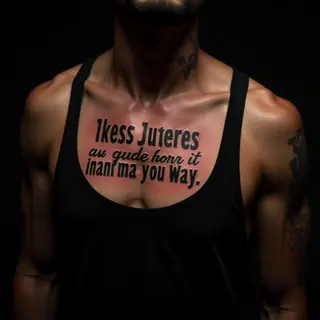 Powerful Bible Quotes for Men's Chest Tattoos