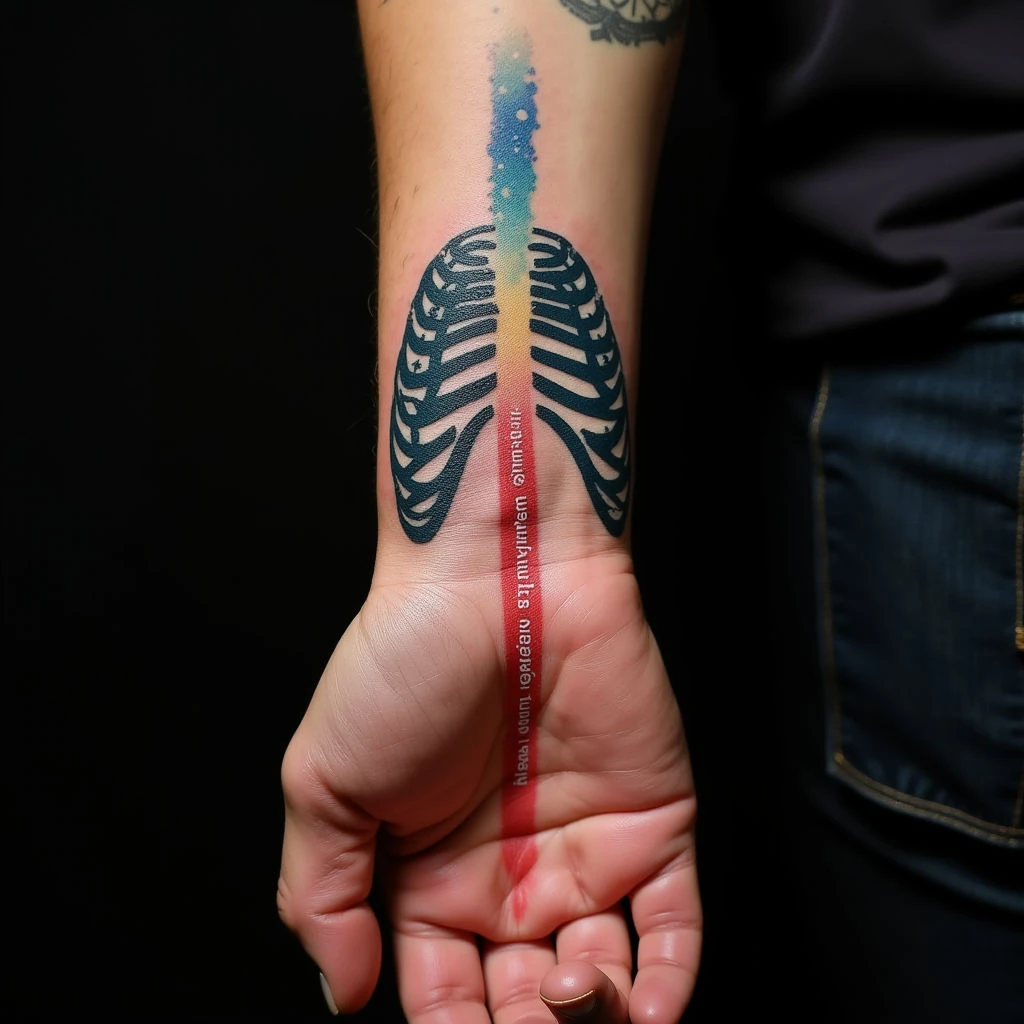 Powerful Bible Verse Rib Tattoos for Men